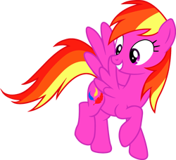 Size: 2719x2481 | Tagged: safe, artist:lizzmcclin, feathermay, pegasus, pony, g4, female, not rainbow dash, recolor, simple background, smiling, solo, transparent background, vector