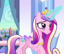 Size: 1289x1080 | Tagged: safe, screencap, princess cadance, g4, the crystal empire, cropped