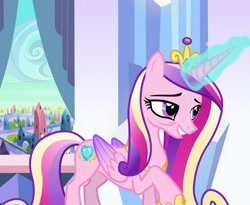 Size: 1320x1080 | Tagged: safe, screencap, princess cadance, g4, the crystal empire, cropped, crystal empire, solo