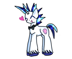Size: 2860x2359 | Tagged: safe, artist:milochanz!, dj pon-3, vinyl scratch, pony, unicorn, blushing, bow, heart, horn, male, meme, messy mane, messy tail, simple background, stallion, tail, the bride and the ugly ass groom, transparent background, unshorn fetlocks