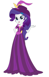 Size: 2500x3863 | Tagged: safe, artist:cartoonmasterv3, artist:nie-martw-sie-o-mnie, rarity, human, equestria girls, g4, clothes, coronation, coronation dress, dress, long dress, long skirt, simple background, skirt, solo, transparent background