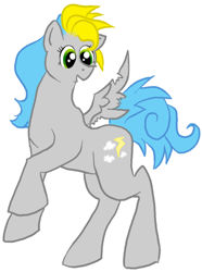 Size: 336x452 | Tagged: safe, artist:ticon, oc, oc only, pegasus, pony, female, mare, pegasus oc, simple background, solo, white background
