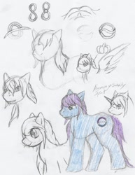 Size: 735x950 | Tagged: safe, artist:lunarlight-prism, oc, oc only, oc:harmony spirit, earth pony, pegasus, pony, unicorn, horn, male, simple background, solo, traditional art, white background