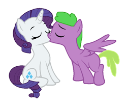 Size: 700x576 | Tagged: safe, artist:firepony-bases, artist:themexicanpunisher, rarity, spike, dragon, pegasus, pony, unicorn, g4, base used, cute, daaaaaaaaaaaw, duo, duo male and female, eyes closed, female, horn, kiss on the lips, kissing, male, mare, ponified, ponified spike, raribetes, ship:sparity, shipping, simple background, species swap, spikabetes, spikelove, stallion, straight, sweet dreams fuel, white background, wholesome, winged spike, wings
