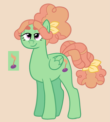 Size: 1575x1739 | Tagged: safe, artist:queertrixie, derpibooru exclusive, oc, oc only, oc:patchouli, pegasus, female, mare, next generation, offspring, parent:tree hugger, parent:zephyr breeze, parents:zephyrhugger, simple background, solo