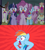 Size: 1271x1420 | Tagged: artist needed, safe, anonymous artist, artist:spyro4287, edit, edited screencap, screencap, big macintosh, cheerilee, cherry berry, cup cake, fluttershy, mochaccino, pinkie pie, pound cake, pumpkin cake, rainbow dash, rare find, spike, twilight sparkle, alicorn, dragon, earth pony, pegasus, pony, snake, unicorn, 28 pranks later, g4, airhorn, alternate ending, alternate scenario, backfire, barn, comic, cookie zombie, crossover, derp, female, flying, foal, horn, kaa, male, mare, oh no, open mouth, prank fail, prank gone wrong, rainbow mouth, red background, shocked, simple background, the jungle book, this will end in vore, twilight sparkle (alicorn), uh oh