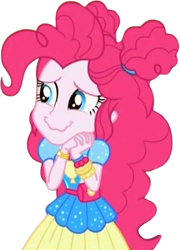 Size: 1812x2520 | Tagged: safe, edit, edited screencap, editor:homersimpson1983, screencap, pinkie pie, human, equestria girls, equestria girls specials, g4, my little pony equestria girls: sunset's backstage pass, adorable face, background removed, cute, female, gold, hair bun, not a vector, simple background, solo, transparent background, wrist cuffs