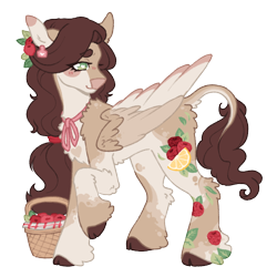 Size: 1000x1000 | Tagged: safe, artist:kazmuun, oc, oc only, cow, cow pony, pegasus, concave belly, countershading, female, simple background, solo, transparent background