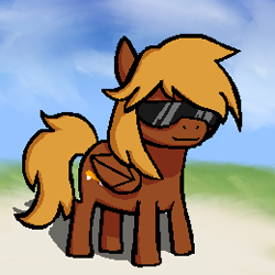 Size: 260x260 | Tagged: safe, artist:squreal, derpibooru exclusive, oc, oc only, oc:vattra atripa, pegasus, pony, female, mare, picture for breezies, solo, sunglasses