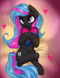 Size: 2000x2600 | Tagged: safe, artist:kristina, oc, oc only, oc:obabscribbler, earth pony, pony, bisexual pride flag, commission, cute, heart, pride, pride flag, solo, ych result