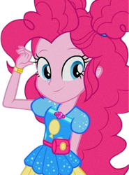 Size: 1864x2520 | Tagged: safe, edit, edited screencap, editor:homersimpson1983, screencap, pinkie pie, human, equestria girls, g4, background removed, female, not a vector, simple background, solo, transparent background