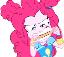 Size: 2841x2520 | Tagged: safe, edit, edited screencap, editor:homersimpson1983, screencap, pinkie pie, human, g4, background removed, churros, female, food, not a vector