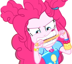 Size: 2841x2520 | Tagged: safe, edit, edited screencap, editor:homersimpson1983, screencap, pinkie pie, human, equestria girls, g4, background removed, churros, female, food, not a vector, simple background, solo, transparent background