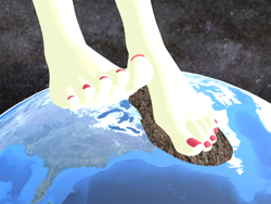Size: 5000x3750 | Tagged: safe, artist:dragonalex555, moondancer, human, equestria girls, g4, 3d, barefoot, drumming, drumming feet, earth, feet, feet on earth, female, fetish, foot fetish, foot focus, foot tapping, giantess, macro, mmd, nail polish, tangible heavenly object, tapping, toenail polish, toes