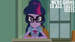 Size: 2000x1125 | Tagged: safe, edit, edited screencap, editor:quoterific, screencap, sci-twi, twilight sparkle, equestria girls, g4, my little pony equestria girls: better together, the finals countdown, solo