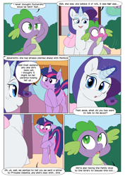 Size: 2894x4093 | Tagged: safe, artist:shoelace, fluttershy, rarity, spike, twilight sparkle, bisexuality, vore