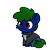 Size: 600x600 | Tagged: safe, artist:sugar morning, oc, oc only, oc:four waters, earth pony, fallout equestria, :3, behaving like a cat, clothes, commission, cute, earth pony oc, jacket, leather, leather jacket, ocbetes, pants, shirt, simple background, sitting, solo, transparent background, ych result