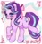 Size: 1926x2048 | Tagged: safe, artist:plebliung, starlight glimmer, pony, unicorn, g4, blue eyes, bow, bowtie, bracelet, detailed background, female, flower, glowing, glowing horn, hair bow, horn, jewelry, mare, pose, purple coat, raised leg, solo, tail, two toned mane, two toned tail