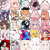 Size: 500x500 | Tagged: safe, artist:lonecrystalcat, oc, alicorn, pegasus, pony, unicorn, anthro, g4, anthro oc, art trade, commission, commission open, female, furry, furry oc, horn, pixel art, trade