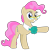 Size: 1784x1797 | Tagged: safe, alternate version, artist:sketchmcreations, mayor mare, earth pony, pony, alternate hair color, cravat, female, glasses, grey hair, mare, non-dyed mayor, pink hair, pink mane, raised hoof, simple background, smiling, solo, transparent background, vector