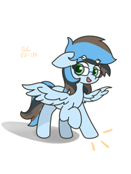 Size: 3000x4000 | Tagged: artist needed, safe, oc, oc only, oc:azure sink, pegasus, pony, glasses, looking at you, solo