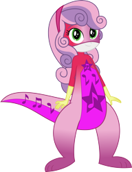 Size: 2714x3533 | Tagged: safe, artist:static51302, sweetie belle, human, hybrid, kangaroo, fanfic:choose your own magic ending, equestria girls, g4, fanfic art, simple background, solo, superhero, transparent background, vector