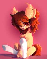 Size: 1373x1738 | Tagged: safe, artist:kainy, oc, oc only, earth pony, pony, looking at you, solo