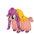 Size: 454x458 | Tagged: safe, artist:qjosh, sunny starscout, earth pony, yak, g4, g5, blanket, cutie mark accessory, female, g5 to g4, generation leap, pony to yak, simple background, transformation, transformation sequence, white background