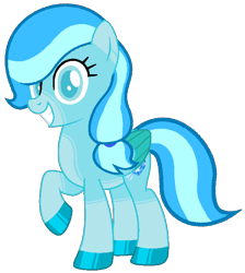 Size: 638x712 | Tagged: safe, artist:ncolque, artist:noi kincade, oc, oc only, oc:ice crystal, pegasus, pony, meme, shiny hooves, simple background, smiling, solo, special eyes, transparent background, vector