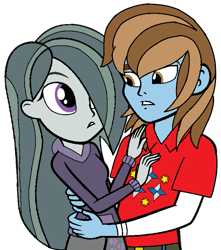 Size: 705x799 | Tagged: safe, artist:ncolque, artist:noi kincade, marble pie, oc, oc:sharp stars, human, equestria girls, g4, canon x oc, duo, duo male and female, equestria girls-ified, female, male, romantic, simple background, transparent background