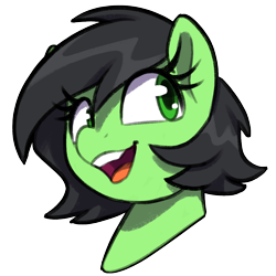 Size: 1100x1100 | Tagged: safe, artist:thebatfang, oc, oc only, oc:filly anon, pony, bust, female, filly, simple background, solo, transparent background