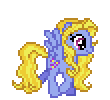 Size: 110x100 | Tagged: safe, artist:botchan-mlp, lily blossom, pegasus, pony, g4, animated, desktop ponies, digital art, female, flapping, mare, pixel art, simple background, solo, spread wings, sprite, transparent background, trotting, wings