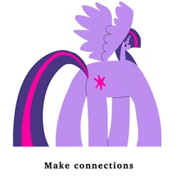 Size: 640x640 | Tagged: safe, artist:piccolocomprehensive, twilight sparkle, alicorn, pony, g4, dot eyes, female, simple background, small head, solo, spread wings, stylistic suck, thanks i hate it, thick legs, twilight sparkle (alicorn), ugly corporate art style, white background, wings