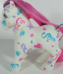 Size: 510x600 | Tagged: safe, birthday pony, g1, female, irl, photo, solo, toy
