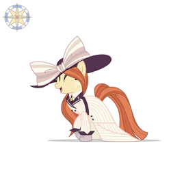 Size: 2500x2500 | Tagged: safe, artist:r4hucksake, oc, oc only, oc:frazzle, earth pony, pony, clothes, female, mare, raristocrat, rose dewitt bukater, simple background, solo, titanic, transparent background