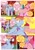 Size: 1448x2048 | Tagged: safe, artist:piesinful, pinkie pie, rainbow dash, earth pony, pegasus, pony, comic:unlucky day, fanfic:cupcakes, g4, clapping, comic, cupcake, dialogue, duo, duo female, emanata, eye clipping through hair, eyebrows, eyebrows visible through hair, eyes closed, female, floating heart, flying, food, frown, heart, indoors, looking at something, mare, no catchlights, open frown, open mouth, open smile, partially open wings, question mark, raised eyebrow, smiling, speech bubble, spread wings, sugarcube corner, talking, text, wings