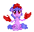 Size: 110x104 | Tagged: safe, artist:botchan-mlp, cancer (g4), crab, earth pony, pony, g4, animated, cancer (horoscope), desktop ponies, female, mare, pixel art, ponyscopes, simple background, solo, sprite, transparent background