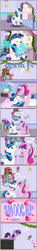 Size: 1387x9341 | Tagged: safe, artist:bbbhuey, princess cadance, shining armor, twilight sparkle, alicorn, pony, unicorn, g4, 2021, bedroom eyes, blush sticker, blushing, candy, candy cane, christmas wreath, comic, dialogue, female, filly, filly twilight sparkle, floating heart, food, grin, heart, hearth's warming, high res, horn, implied kissing, kissing, levitation, magic, male, mare, mistletoe, offscreen character, onomatopoeia, parody, pinned, pixar, present, reference, ship:shiningcadance, shipping, smiling, speech bubble, stallion, straight, teen princess cadance, telekinesis, thumbnail is a stick, toy story, unicorn twilight, wreath, younger