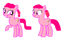 Size: 2892x1868 | Tagged: safe, artist:memeartboi, earth pony, pony, adult, adult foal, adulthood, anais watterson, beautiful, beautiful hair, confused, confusion, cute, daisy the donkey, doll, female, female oc, happy, mare, mare oc, ponified, simple background, sister, smiling, squee, teenager, the amazing world of gumball, toy, white background