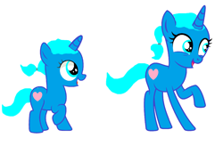 Size: 2152x1416 | Tagged: safe, artist:memeartboi, pony, unicorn, beautiful, beautiful hair, cute, cute face, female, female oc, filly, foal, happy, heart, horn, mare, mare oc, mother, nicole watterson, parent, ponified, simple background, teenager, the amazing world of gumball, white background, younger