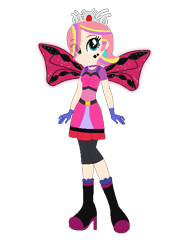 Size: 465x624 | Tagged: safe, artist:selenaede, artist:user15432, fairy, human, equestria girls, g4, barely eqg related, base used, belt, boots, clothes, costume, crossover, crown, dress, ear piercing, earring, equestria girls style, equestria girls-ified, fairy wings, fairyized, final fantasy, gloves, glowing, glowing wings, halloween, halloween costume, hallowinx, high heel boots, high heels, holiday, jewelry, looking at you, piercing, pink dress, pink wings, regalia, shoes, simple background, smiling, sparkly wings, transparent background, white mage, wings, winx, winx club, winxified