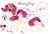 Size: 1900x1300 | Tagged: safe, artist:mirtash, oc, oc only, oc:strawberry daiquiri, pegasus, blushing, butt, butt blush, chest fluff, color palette, colored, dock, featureless crotch, female, fluffy, food, heart, mare, pegasus oc, plot, reference sheet, simple background, solo, strawberry, tail, text, tongue out, unshorn fetlocks, white background