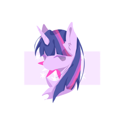Size: 1080x1080 | Tagged: safe, artist:sitidu68767, twilight sparkle, pony, unicorn, g4, abstract background, bust, female, horn, mare, portrait, solo