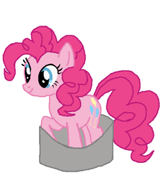 Size: 423x453 | Tagged: safe, artist:qjosh, pinkie pie, earth pony, g4, female, pan, simple background, white background