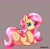 Size: 2048x2007 | Tagged: safe, artist:asinglepetal, fluttershy, pegasus, pony, g4, beige background, female, folded wings, looking at you, lying down, mare, prone, signature, simple background, solo, sticker design, tail, wings