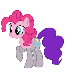 Size: 426x472 | Tagged: safe, artist:qjosh, maud pie, pinkie pie, earth pony, pony, g4, character to character, female, simple background, transformation, transformation sequence, white background