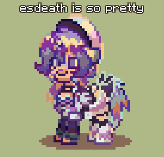 #3357984 - safe, pony, pony town, akame ga kill!, digital art, esdeath ...