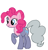 Size: 441x455 | Tagged: safe, artist:qjosh, part of a set, limestone pie, pinkie pie, earth pony, pony, g4, character to character, female, part of a series, simple background, transformation, transformation sequence, white background