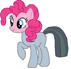 Size: 397x388 | Tagged: safe, artist:qjosh, part of a set, marble pie, pinkie pie, earth pony, pony, g4, character to character, female, simple background, transformation, transformation sequence, white background