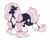 Size: 3600x2900 | Tagged: safe, artist:gigason, oc, oc only, oc:cotton candytuft, earth pony, pony, annoyed, blaze (coat marking), braid, braided ponytail, braided tail, chin fluff, coat markings, colored hooves, colored pinnae, ears back, facial markings, feminine stallion, green eyes, hoof polish, long mane male, male, obtrusive watermark, offspring, pale belly, parent:oc:voltage, parent:roseluck, parents:canon x oc, ponytail, raised hoof, shiny hooves, simple background, socks (coat markings), solo, stallion, tail, transparent background, watermark